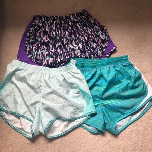 3 Pairs Small Nike Running Shorts Bundle